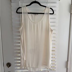 LOFT Cream Sleeveless Tank Top